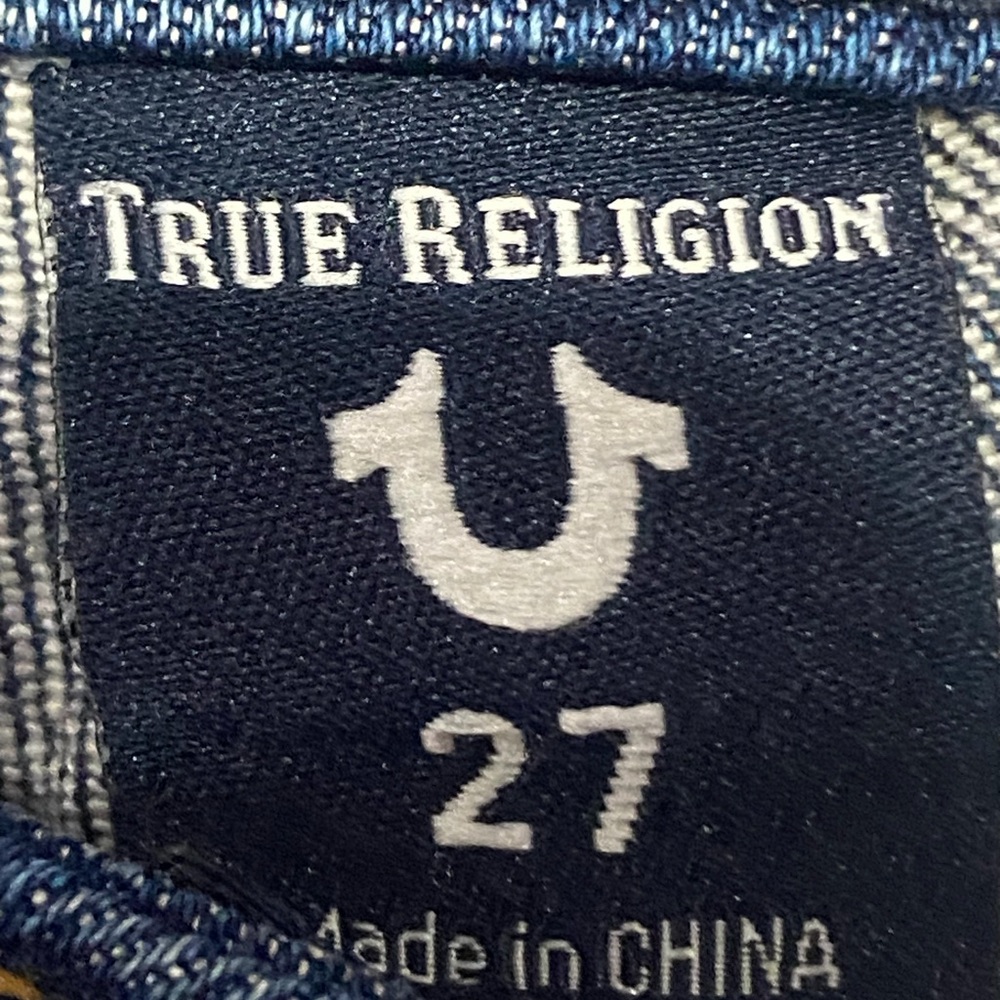 True Religion Jennie Mid Rise Curvy Shorts Size 27 Denim - Picture 5 of 11